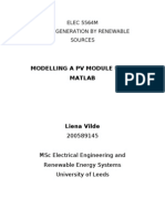 Modelling A PV Module Using Matlab PDF