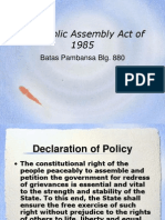 Public Assembly Act