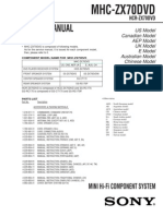 Sony MHCZX-70-DVD Service Manual