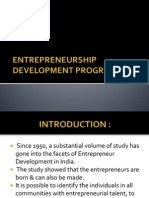 Entrepreneurship Development Programme