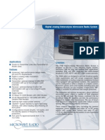 Digital Analog Heterodyne Microwave Radio System