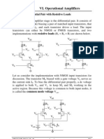 ELEC 3400 VI. Operational Amplifiers: 1. MOS Differential Pair With Resistive Loads