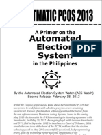 A Primer On The Automated Election System in The Philippines by AESWatch, February 2013