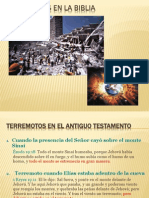 Terremotos en La Biblia