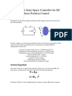 Example DC Motor State Space Position Controller