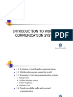 Introduction To Wireless Communication Systems