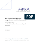 Risk Management Research Article