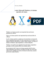 Comparación Entre Microsoft Windows y El Sistema Operativo de Linux