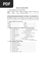 Simple Past: Regular Verbs 1. Write The Simple Past in The Correct Column