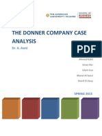 The Donner Company Case Analysis V0R1 - Template 1