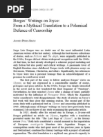 Borges' Writings On Joyce