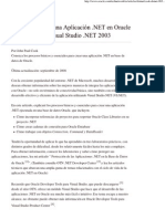 Construcción de Una Aplicacion .NET en Oracle Database