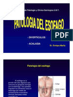 Esofago, Diverticulo y Acalasia