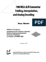 ADC - A 10bit 100Msps ADC With Folding Interpolation and Analog Encoding - Thesis