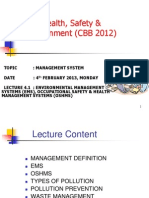 Health, Safety & Environment (CBB 2012)