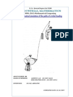 Mathematical Simulation of The Paths of Cricket Bowling