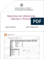 Ejercicios de Referencias, Gráficos Y Fórmulas en Excel