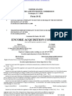 ENCORE ACQUISITION CO 10-K (Annual Reports) 2009-02-24