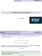 Principio de Induccion y Binomio de Newton