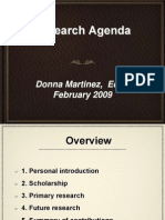 Dr. Donna Martinez Research Presentation