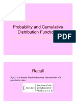 Cumulative Distribution