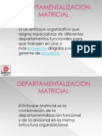 Departamentalizacion Matricial