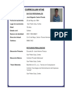 Curriculum Vitae Jose Edgardo Castro