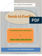 Surah Al-Faatiha - Translation and Commentary