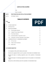 Unit 3 Fractionation & Distillation Equipment