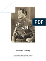 Hermann Goering - Letter To Winston Churchill