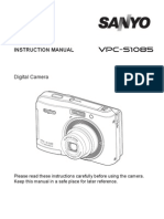 Sanyo Vpc-s1085 Camera Manual