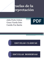 Escuelas de Interpretacion