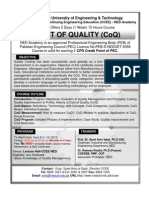 Cost of Quality (Coq) : NED University of Engineering & Technology