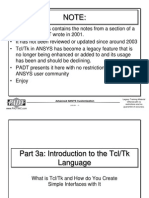 ANSYS TCL TK Legacy Training 2013-02-01