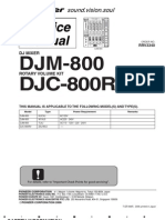 Pioneer DJM800 Mix Servive Manual