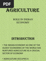 Agriculture: Role in Indian Economy