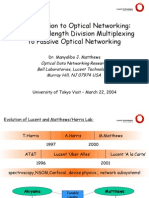 Introduction To Optical Networking: From Wavelength Division Multiplexing To Passive Optical Networking