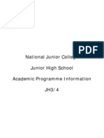 JH3 & JH4 Academic Programme Booklet