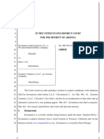 Ecommerce V Does Xcentric Subpoena 02-10-09