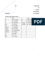 Clinical Chemistry Test 2B 17 May 2012 Total Marks 80 Time Allocated 1.5 Hours Examiner: Prof T Matsha Moderator: MR T Mouton