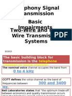 Telecommunication System Engineering Telephony Signal Transmission