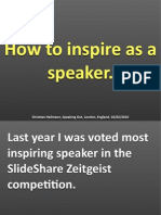 How To Inspire As A Speaker.: Chris1an Heilmann, Speaking Out, London, England, 10/02/2010