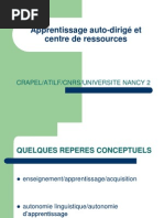 Apprentissage Auto-Dirigé Et Centre de Ressources