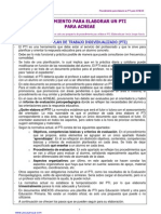 Procedimiento Elaboracion Pti PDF