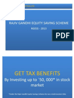 Rajiv Gandhi Equity Saving Scheme RGESS