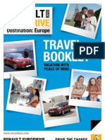 Short Term Car Lease in Europe Travel Booklet 2013