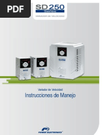 Power Electronics SD250 - Instrucciones de Manejo