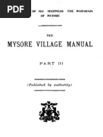 Mysore Village Manual Part III