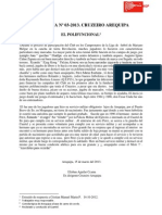 Anécdota #03-2013 Cruzeiro Arequipa - El Polifuncional