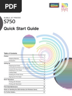 Quick Start Guide: Bubble Jet Printer